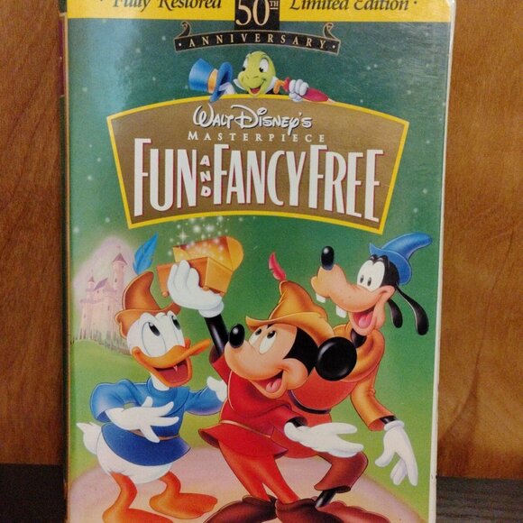 Fun and Fancy Free: 55th Anniversary Walt Disney's Masterpiece VHS, Limited Ed - Picture 1 of 3